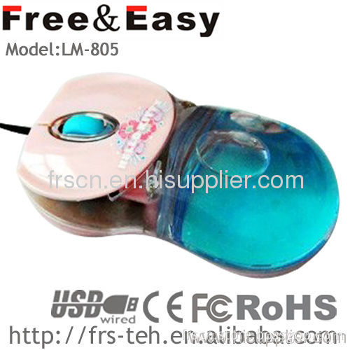 Lm-805 Big Size Liquid Wired Optical Gift Mouse